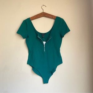 Forever 21 Green Bodysuit
